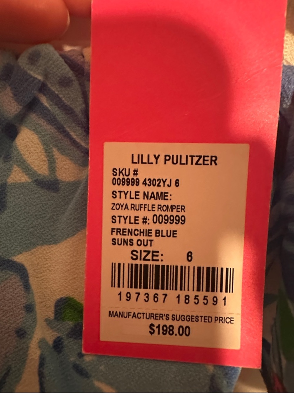 Lilly Pulitzer Zoya Ruffle Romper - Picture 8 of 8